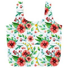 Beautiful Orange Flowers Full Print Recycle Bag (xxl)