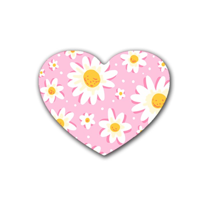 Sunflower Love Heart Coaster (4 pack) 