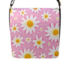 Sunflower Love Flap Closure Messenger Bag (l) by designsbymallika