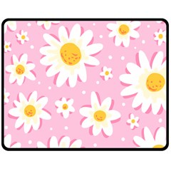 Sunflower Love Double Sided Fleece Blanket (medium)  by designsbymallika