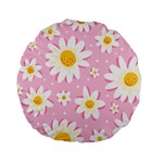 Sunflower Love Standard 15  Premium Flano Round Cushions Back