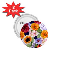 Watercolor Print Floral Design 1 75  Buttons (10 Pack) by designsbymallika