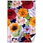 Watercolor Print Floral Design Canvas 24  x 36  23.35 x34.74  Canvas - 1