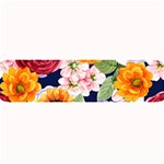 Watercolor Print Floral Design Large Bar Mats 32 x8.5  Bar Mat