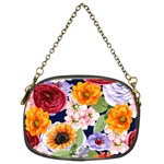 Watercolor Print Floral Design Chain Purse (Two Sides) Front