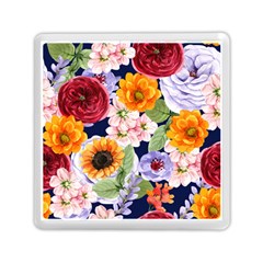 Watercolor Print Floral Design Memory Card Reader (square) by designsbymallika