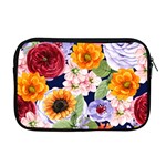 Watercolor Print Floral Design Apple MacBook Pro 17  Zipper Case Front