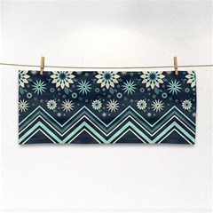 Floral-geometric  Ornament Hand Towel by FloraaplusDesign