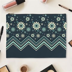 Floral-geometric  Ornament Cosmetic Bag (xl) by FloraaplusDesign