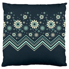 Floral-geometric  Ornament Standard Flano Cushion Case (two Sides) by FloraaplusDesign