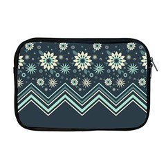 Floral-geometric  Ornament Apple Macbook Pro 17  Zipper Case by FloraaplusDesign