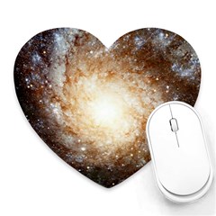 Galaxy Space Heart Mousepads by Sabelacarlos