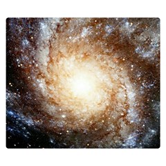 Galaxy Space Double Sided Flano Blanket (small)  by Sabelacarlos