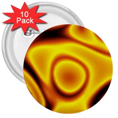 Golden Honey 3  Buttons (10 Pack)  by Sabelacarlos