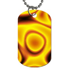 Golden Honey Dog Tag (one Side) by Sabelacarlos