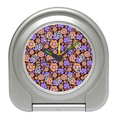 Nostalgic Flowers Travel Alarm Clock by FloraaplusDesign