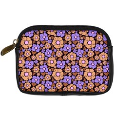 Nostalgic Flowers Digital Camera Leather Case by FloraaplusDesign