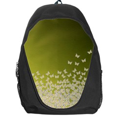 Yellow, Gold Gradient Butterflies Pattern, Cute Insects Theme Backpack Bag by Casemiro