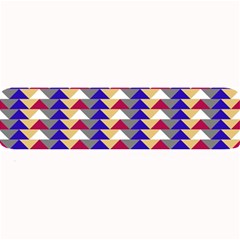 Colorful Triangles Pattern, Retro Style Theme, Geometrical Tiles, Blocks Large Bar Mats by Casemiro