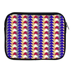 Colorful Triangles Pattern, Retro Style Theme, Geometrical Tiles, Blocks Apple Ipad 2/3/4 Zipper Cases by Casemiro