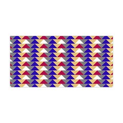 Colorful Triangles Pattern, Retro Style Theme, Geometrical Tiles, Blocks Yoga Headband by Casemiro