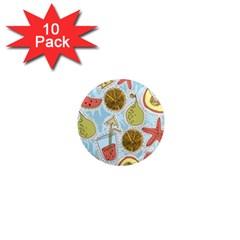 Tropical Pattern 1  Mini Magnet (10 Pack)  by GretaBerlin