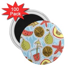 Tropical Pattern 2 25  Magnets (100 Pack)  by GretaBerlin