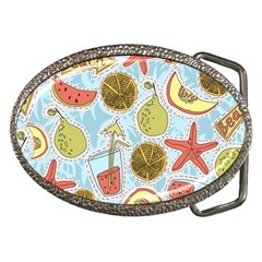 Tropical Pattern Belt Buckles