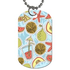 Tropical Pattern Dog Tag (two Sides) by GretaBerlin