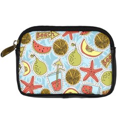 Tropical Pattern Digital Camera Leather Case