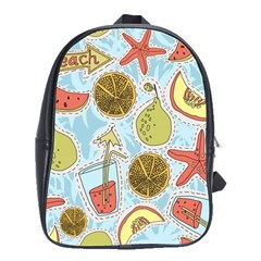 Tropical Pattern School Bag (large) by GretaBerlin