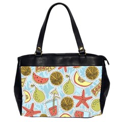 Tropical Pattern Oversize Office Handbag (2 Sides) by GretaBerlin