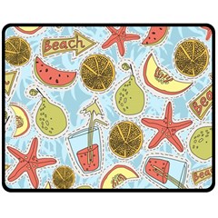 Tropical Pattern Fleece Blanket (medium) 