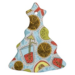 Tropical Pattern Ornament (christmas Tree) 