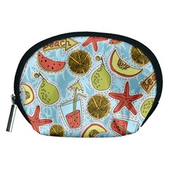 Tropical Pattern Accessory Pouch (medium) by GretaBerlin