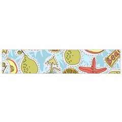 Tropical Pattern Small Flano Scarf