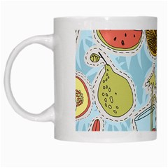 Tropical Pattern White Mugs by GretaBerlin