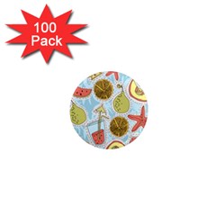 Tropical Pattern 1  Mini Magnets (100 Pack)  by GretaBerlin