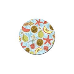 Tropical Pattern Golf Ball Marker (4 Pack) by GretaBerlin