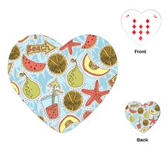 Tropical Pattern Playing Cards Single Design (heart) by GretaBerlin