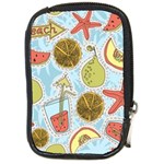 Tropical pattern Compact Camera Leather Case Front