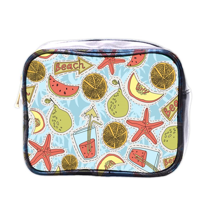 Tropical pattern Mini Toiletries Bag (One Side)