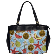 Tropical Pattern Oversize Office Handbag