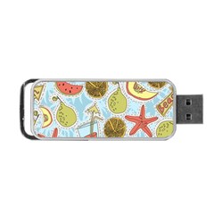 Tropical Pattern Portable Usb Flash (two Sides) by GretaBerlin