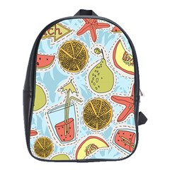 Tropical Pattern School Bag (xl)