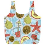 Tropical pattern Full Print Recycle Bag (XXL) Front