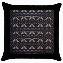 Moth Pattern Throw Pillow Case (black)