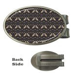 Moth pattern Money Clips (Oval)  Front