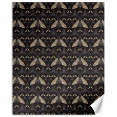 Moth Pattern Canvas 16  X 20  by GretaBerlin