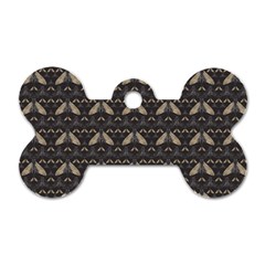 Moth Pattern Dog Tag Bone (two Sides) by GretaBerlin